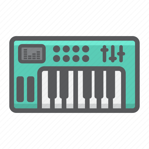 Analog, digital, instrument, music, piano, play, synthesizer icon - Download on Iconfinder