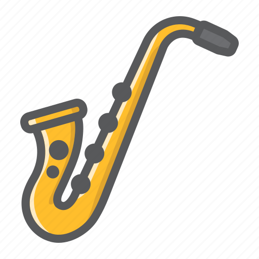 Classic, instrument, jazz, melody, music, saxophone, sound icon - Download on Iconfinder