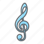 clef, key, melody, music, note, sign, treble 