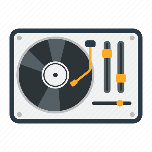 Audio, dj, music, record, sound, turntable, vinyl icon - Download on Iconfinder
