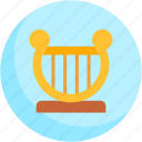 lyre, musical, instrument, music, and, multimedia, string, orchestra