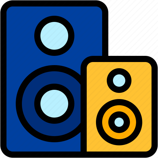 Speaker, audio, system, music, and, multimedia, sound icon - Download on Iconfinder