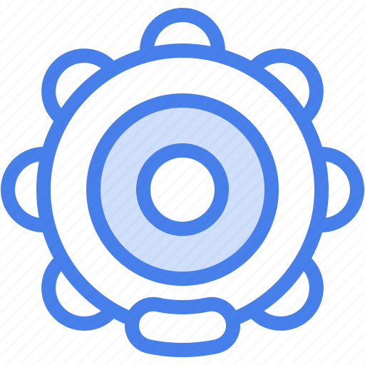 Tambourine, music, and, multimedia, percussion, instrument, musical icon - Download on Iconfinder