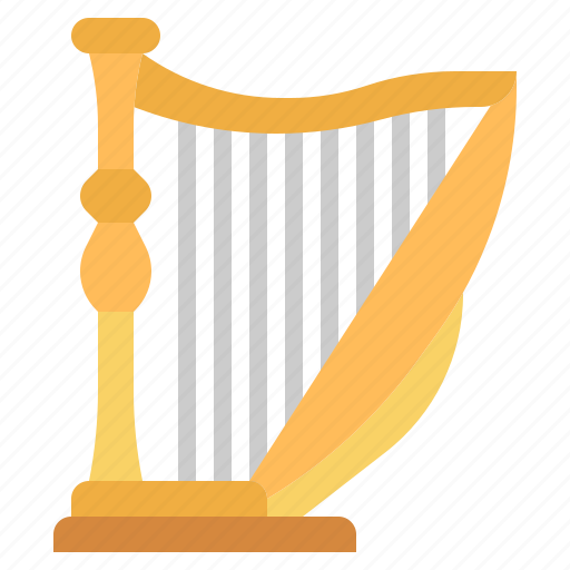 Harp, instrument, lyre, multimedia, music, orchestra, string icon - Download on Iconfinder