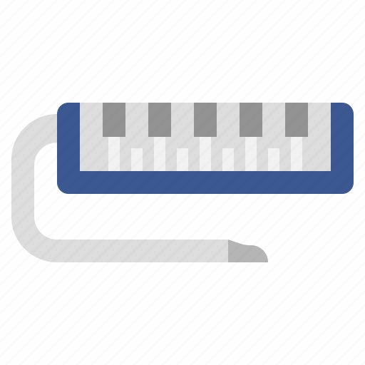 Harmonica, instrument, instruments, melodica, multimedia, music, wind icon - Download on Iconfinder