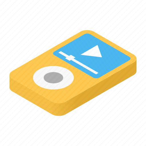 Audio, isometric, media, mp3, music, player, sound icon - Download on Iconfinder