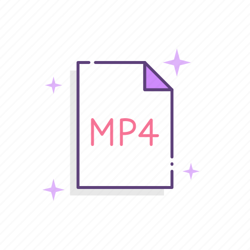 Mp4, file, container, format, video, information, document icon - Download on Iconfinder