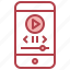 play, music, video, player, smartphone, button 