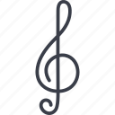 music, musical sign, audio, sound, treble clef