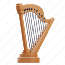 harp, musical, melody, audio, instruments, lyre, sound, string, orchestra 