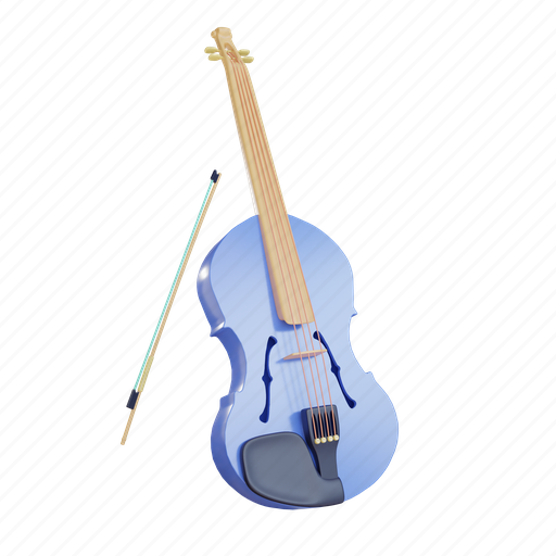 Violin, orchestra, music, instrument, musical, jazz, pop 3D illustration - Download on Iconfinder