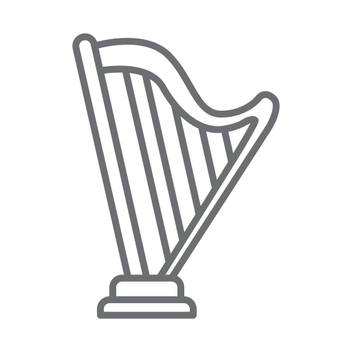 Instrument, music, harp, string, musical, sound, orchestra icon - Download on Iconfinder