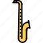 saxophone, music, instrument, concert 