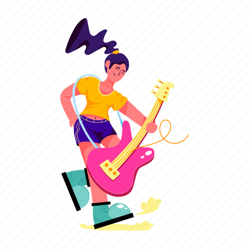 Bass player, guitarist, bassist, guitar player, musician icon - Download on Iconfinder