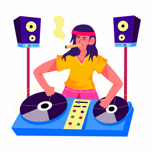 Disk jockey, dj table, dj player, dj, music mixer icon - Download on Iconfinder