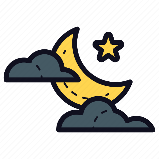 Night, moon, crescent icon - Download on Iconfinder