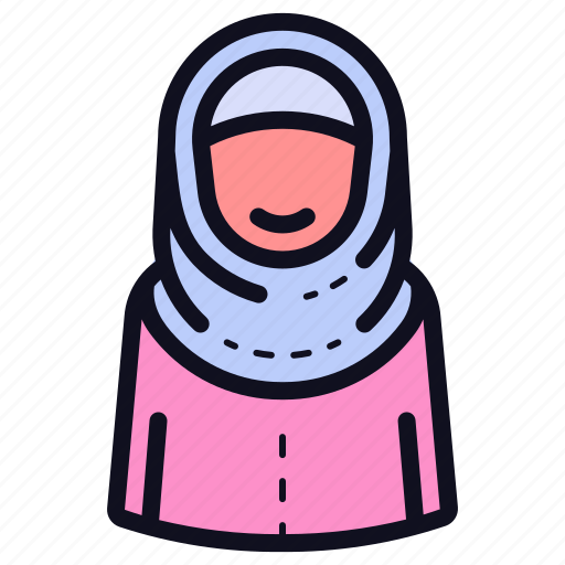 Muslim, woman, hijab icon - Download on Iconfinder