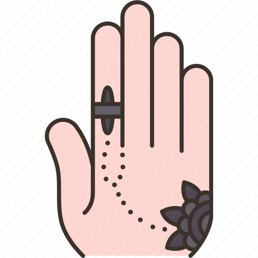 Henna, art, hand, arabian, islamic icon - Download on Iconfinder