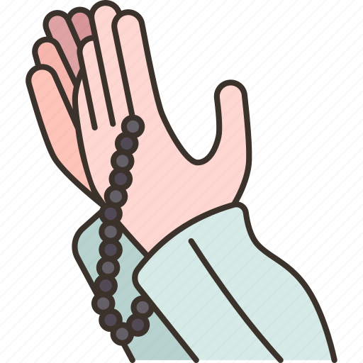 Pray, rosary, islamic, spiritual, ritual icon - Download on Iconfinder