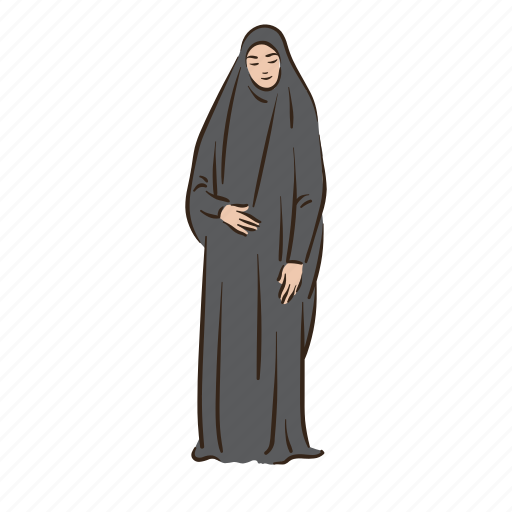 Muslim, woman icon - Download on Iconfinder on Iconfinder