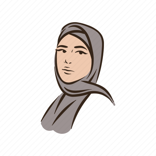 Muslim, woman, arabic, hijab, abaya, islam icon - Download on Iconfinder