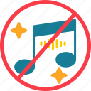 no, music, sound, mute, not, allowed, sign, volume, icon