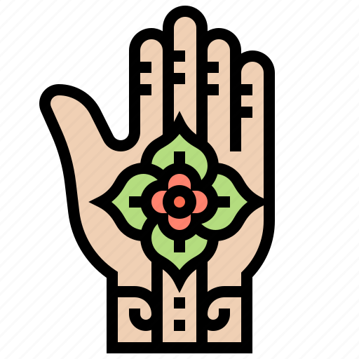 Art, fashion, hand, henna, paint icon - Download on Iconfinder