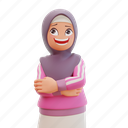muslim, woman, cute, sporty, health, avatar 