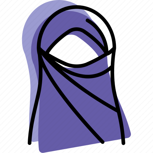 Islam, muslim, niqab, profile, user, woman icon - Download on Iconfinder