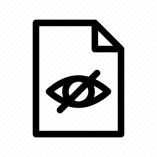Document, hidden, hide icon - Download on Iconfinder