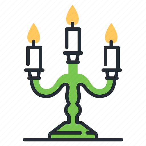 Candle, candlestick, light, mystic icon - Download on Iconfinder