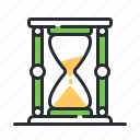 hourglass, mystic, sand clock, time