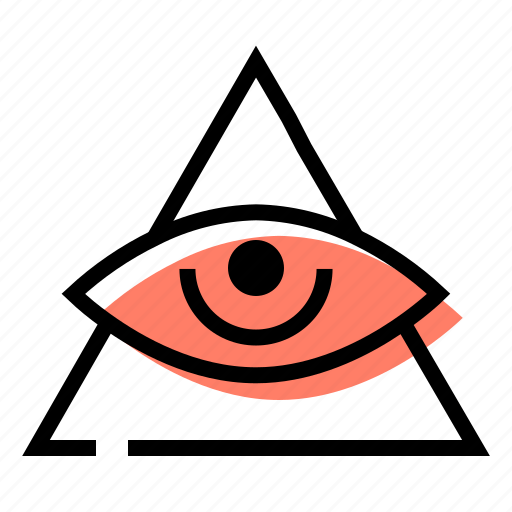 Eye, mystic, occultism, surveillance icon - Download on Iconfinder