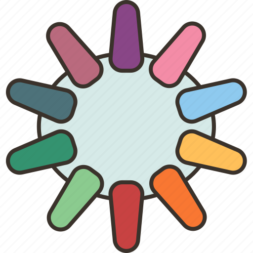 Nail, chart, polish, color, samples icon - Download on Iconfinder
