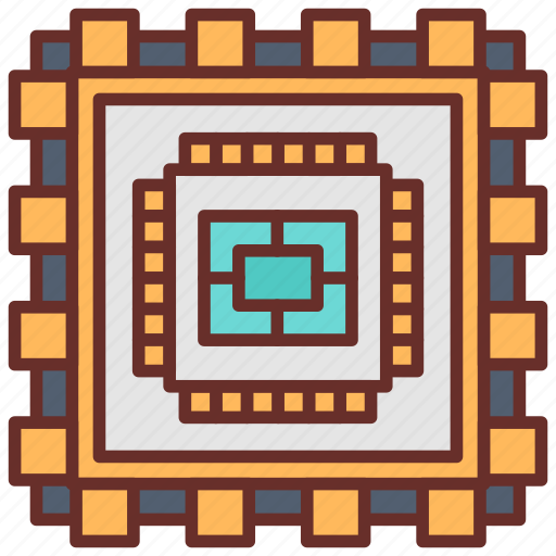 Micro, sensors, chip, intelligent, device, sensing icon - Download on Iconfinder