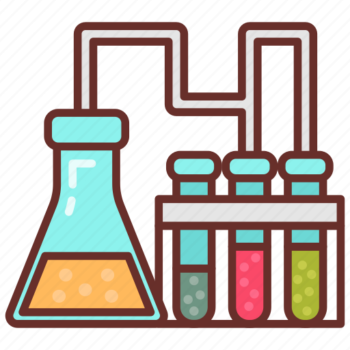 Laboratory, testing, funnel, tubes, liquid, experiment icon - Download on Iconfinder