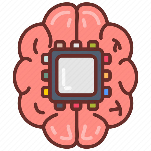 Neural, brain, chip, artificial, telepathy, cybernetics icon - Download on Iconfinder