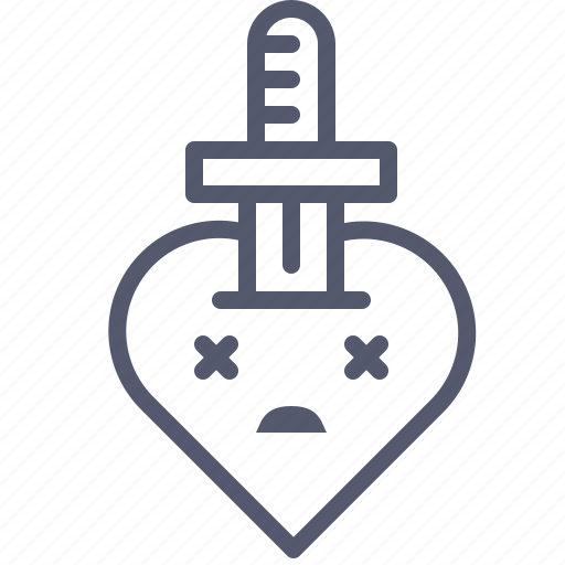 Heart, love, sword, weapon, wound icon - Download on Iconfinder