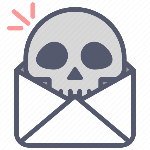 Dead, envelope, mail, message, news, skull icon - Download on Iconfinder
