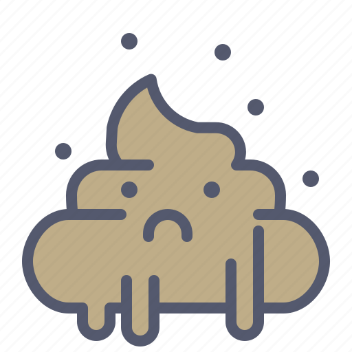 Emoji, face, melting, poo, shit icon - Download on Iconfinder