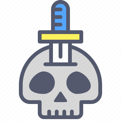 Skull, sword, weapon, wund icon - Download on Iconfinder
