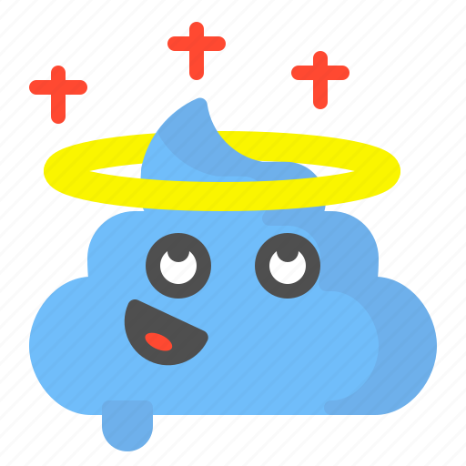 Angel, emoji, face, holy, poo, shit icon - Download on Iconfinder