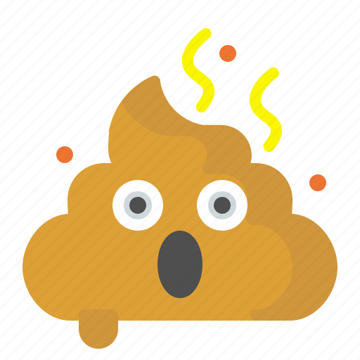 Emoji, face, fear, poo, shit, shocked icon - Download on Iconfinder