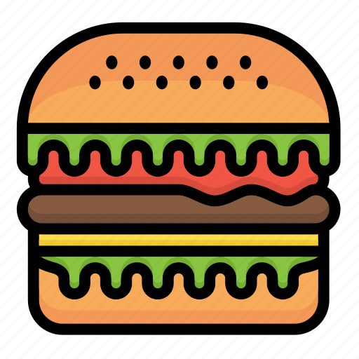 Hamburger, burger, bread, cheeseburger, fast, food, junk icon - Download on Iconfinder
