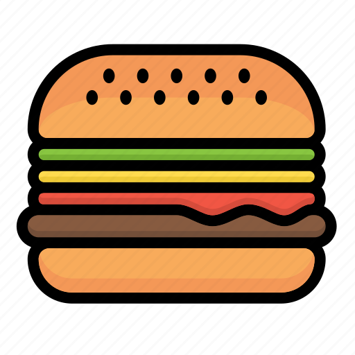 Hamburger, burger, bread, cheeseburger, fast, food, junk icon - Download on Iconfinder
