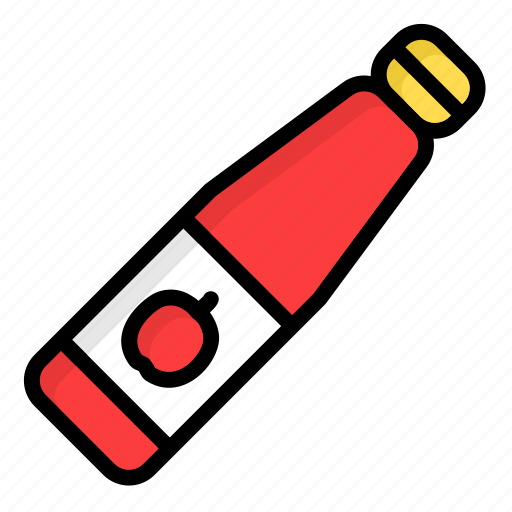 Tomato, sauce, bottle, ketchup, spice, spicy, national hamburger day icon - Download on Iconfinder