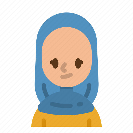 Arab, muslim, muslimah, woman, user icon - Download on Iconfinder