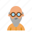 chinese, old, man, avatar, user 