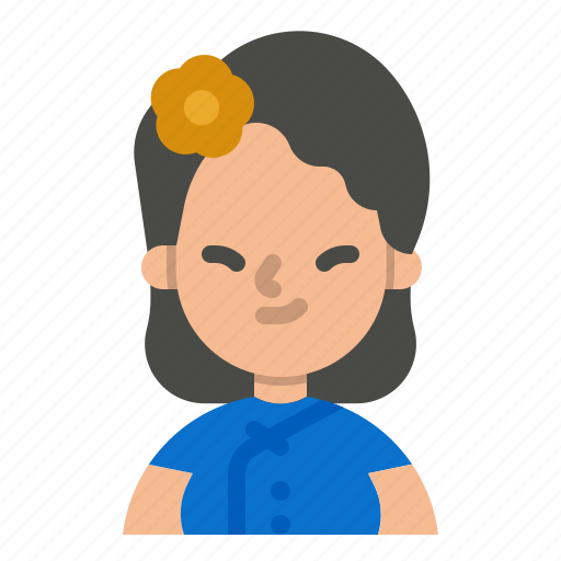 Chinese, woman, avatar, user, people icon - Download on Iconfinder