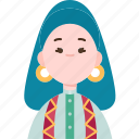 nicaraguan, latin, lady, embroidered, costume